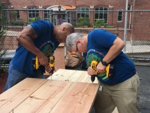 During Mission Month, Delta Dental of Massachusetts employees volunteered at the local Charlestown Lacrosse & Learning Center by building picnic tables and planter boxes for the urban garden. Altogether, more than 300 employees donated more than 900 hours during this year’s initiative.