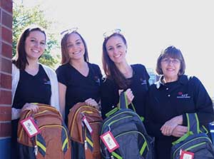 Left to right: Diana Young, Emily Foster, Megan Costa, and Maureen Foster. 