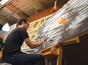 Take a peek into the studios of artists who create their works at Brickbottom Artists’ Building this coming weekend.